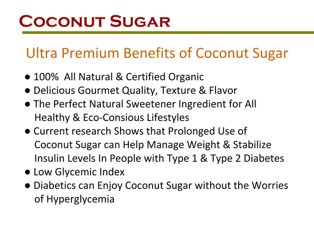 AZUKAR ORGANICS COCONUT PRODUCTS | PPT