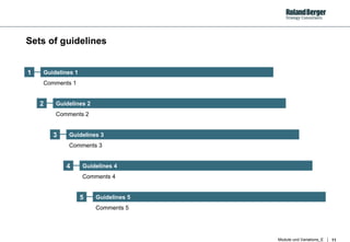 Sets of guidelines 2 3 4 5 Guidelines 1 Guidelines 2 Guidelines 3 Guidelines 4 Guidelines 5 Comments 1 Comments 2 Comments 3 Comments 4 Comments 5 1 