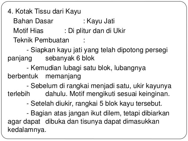 Kelompok 6 produk kerajinan dari bahan keras