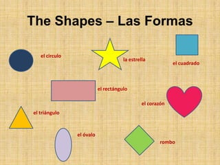 The Shapes – Las Formasel circulo la estrellael cuadrado el rectángulo el corazón el triángulo el óvalo rombo