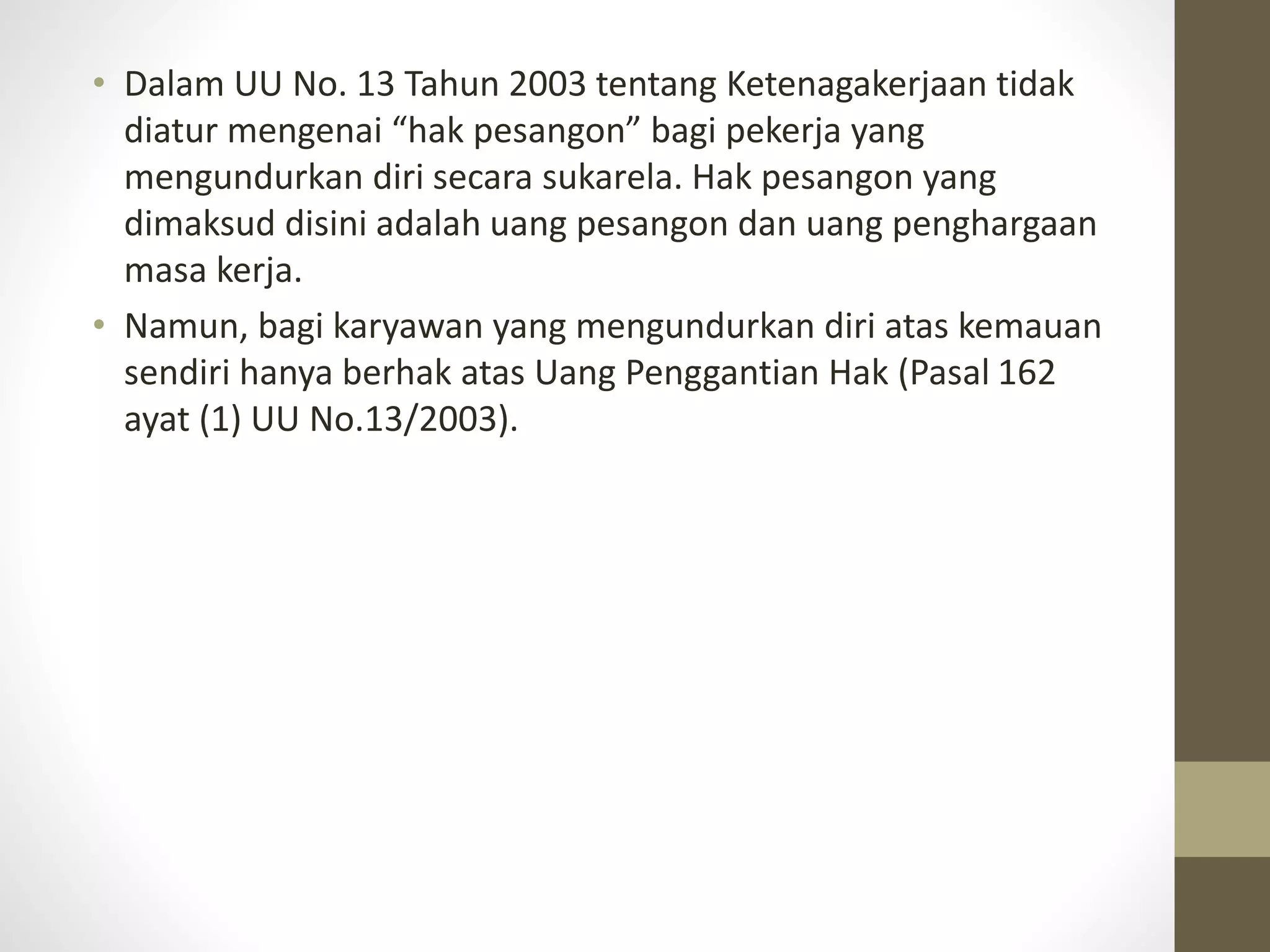 Uu No 13 Tahun 2003 Law No 13 0f 2003 Pdf