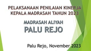 Palu Rejo, November 2023
 