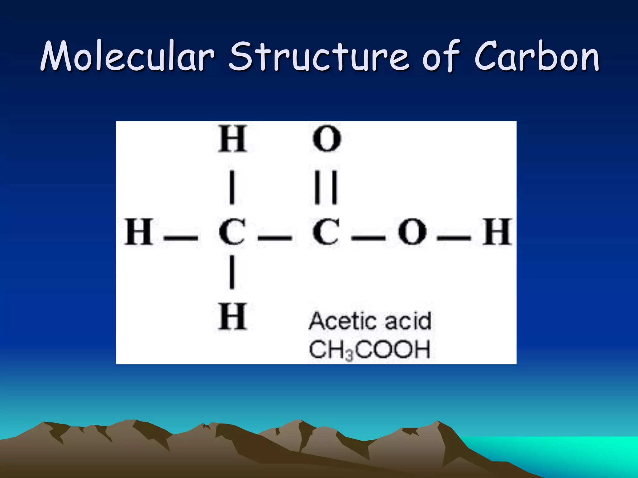 Molecular Structure of Carbon
 