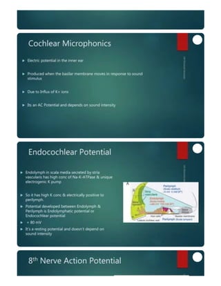 inner ear anatomy and physiology of hearing | PDF