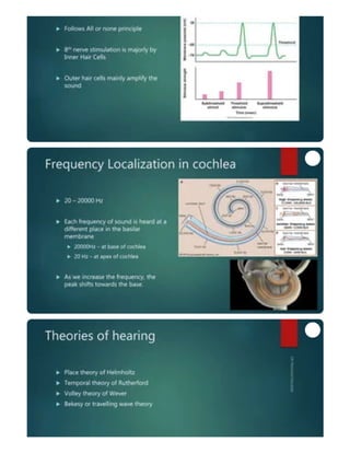 inner ear anatomy and physiology of hearing | PDF