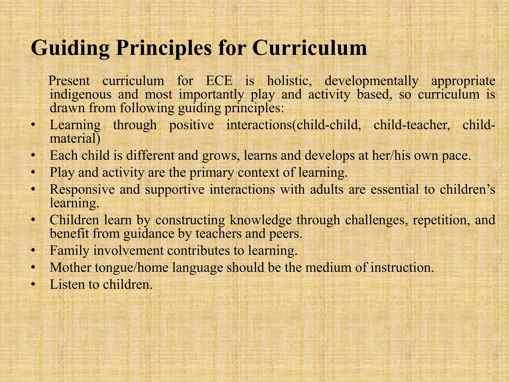 Early childhood education | PPTX