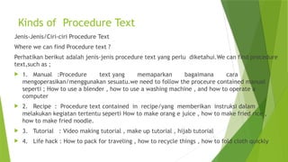 PPT Procedure Text Bahasa Inggris Kelas XI .pptx