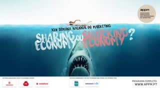 PATROCINADORES INSTITUCIONAIS APPM PATROCINADORES DA XVII SEMANA NACIONAL DO MARKETING
PROGRAMA COMPLETO:
WWW.APPM.PT
 