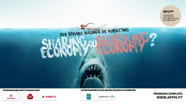 PATROCINADORES INSTITUCIONAIS APPM PATROCINADORES DA XVII SEMANA NACIONAL DO MARKETING
PROGRAMA COMPLETO:
WWW.APPM.PT
 