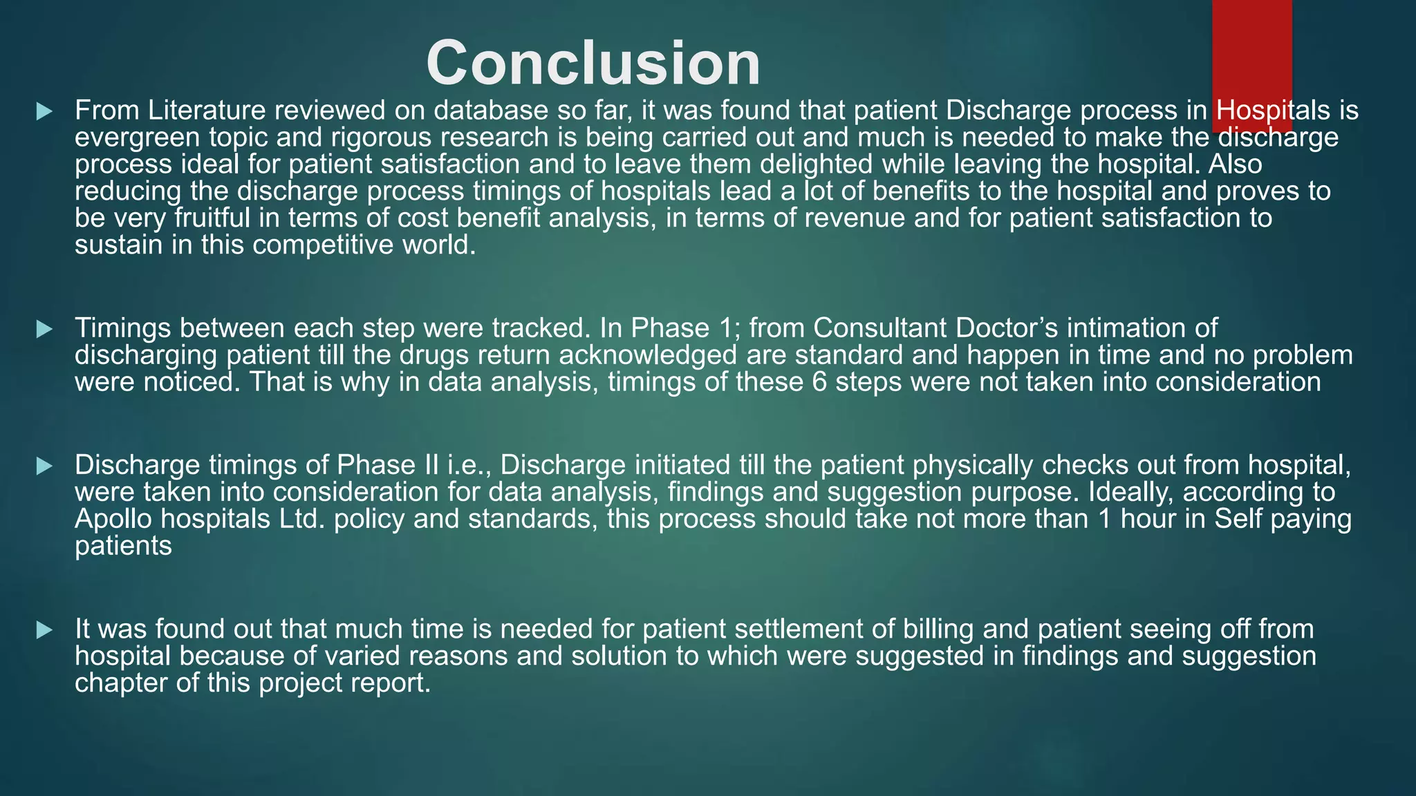Patient Discharge Process in Corporate Hospital _ PPT | PPTX