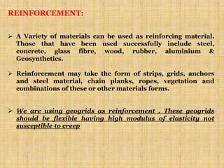 Reinforced earth wall and its design parameters | PPTX