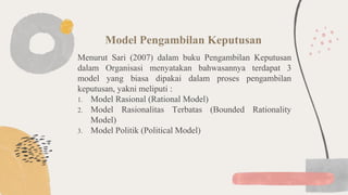 Proses Pengambilan Keputusan | PPTX