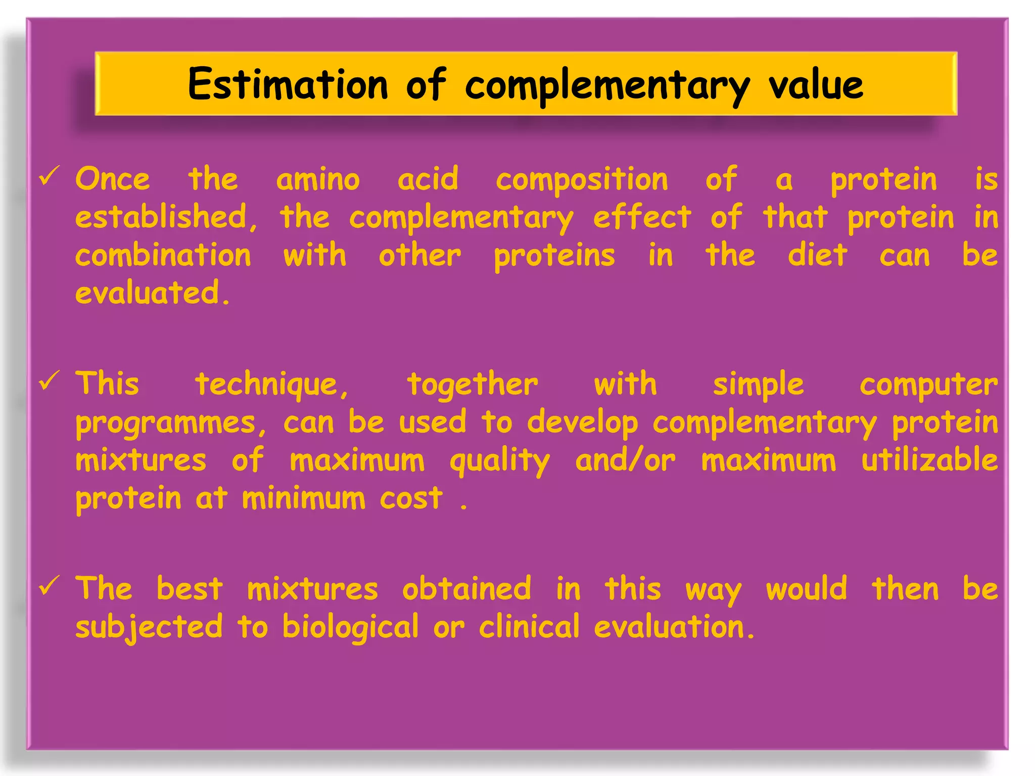 Ppt protein quality & novel protein sources | PPTX