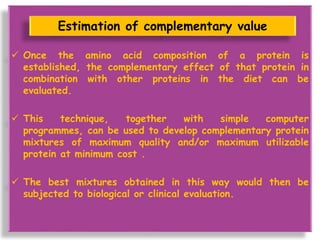 Ppt protein quality & novel protein sources | PPTX