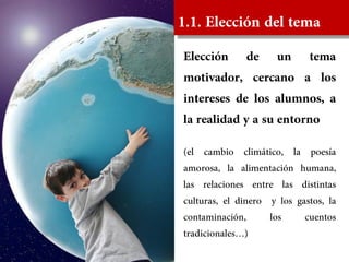 Diseño y desarrollo de proyectos de lectura y escritura