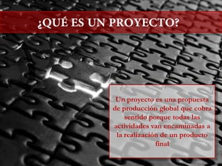 PROYECTO
        Interdisciplinar/por
           competencias
            Colaborativo


actividad
 