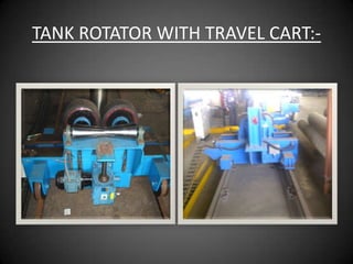 TANK ROTATOR WITH TRAVEL CART:-
 