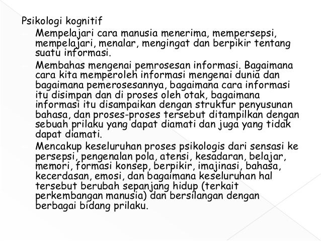 Asbandtech • Blog Archive • Jurnal psikologi kognitif 