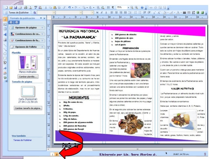 Resultado de imagen para Folletos en publisher