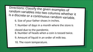 PPT Random Variable ccjvhkjhlhklhklhklhkllk | PPTX