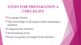 RATING SCALE AND CHECKLIST. [NURSING EDUCATION] | PPTX
