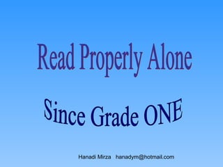 Hanadi Mirza hanadym@hotmail.com
 