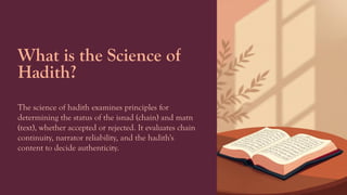 Comprehensive Study of Hadith Science: Principles, Structure, and ...