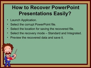 Repair Corrupt PPT File By Using PPT Recovery Tool | PPT