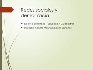 El Impacto de las Redes Sociales en la Democracia y la Participación ...
