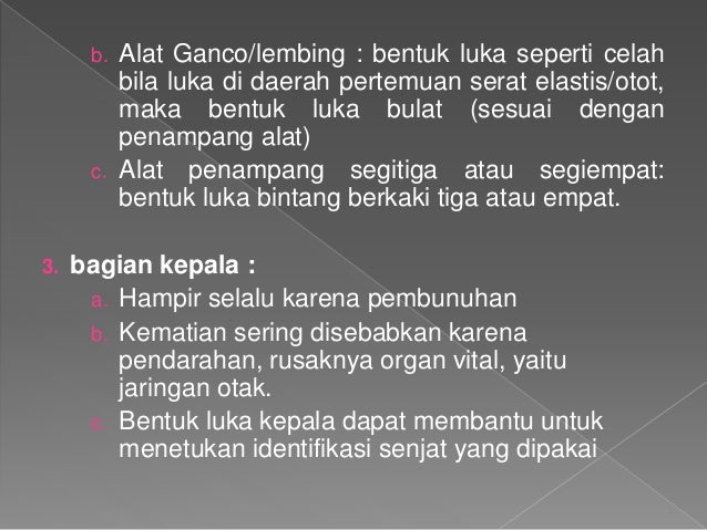 Luka akibat benda tajam