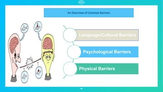 40
Language/Cultural Barriers
Psychological Barriers
Physical Barriers
An Overview of Common Barriers
 