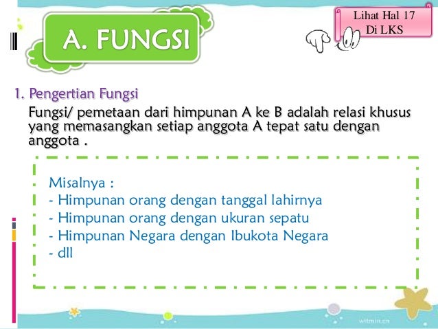 Ppt Relasi Fungsi Matematika Kelas Viii