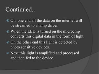 Li fi ppt | PPTX