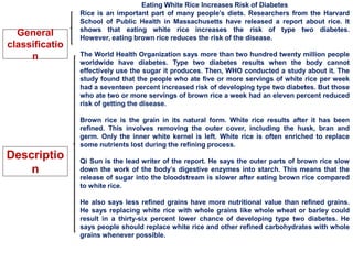 Report About Rice Report Text for Reading | PPTX