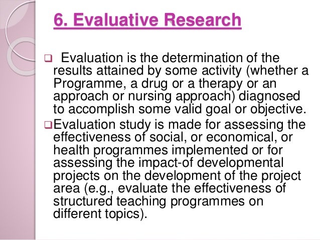 Types of nursing research