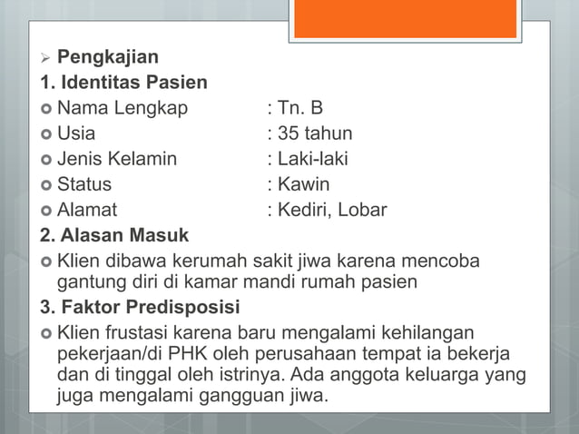 askep resiko bunuh diri | PPTX