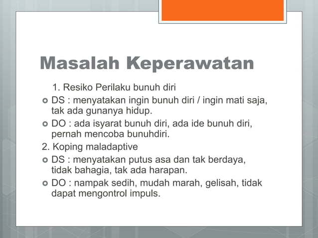 askep resiko bunuh diri | PPTX