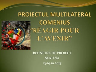 REUNIUNE DE PROIECT
SLATINA
13-19.10.2013

 