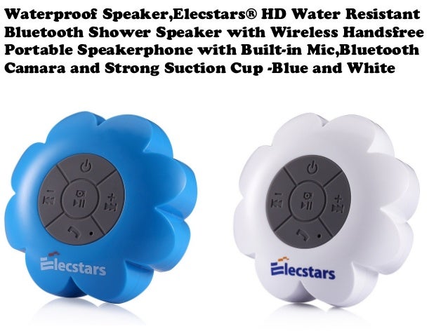 water resistant bluetooth shower speaker