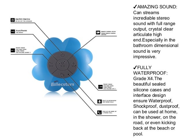 elecstars shower speaker