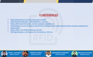 RFID based Smart Voting System | PPTX