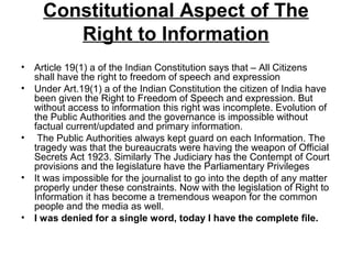 Ppt right to information law