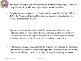 To investigate the effect of addition of bakelite | PPTX