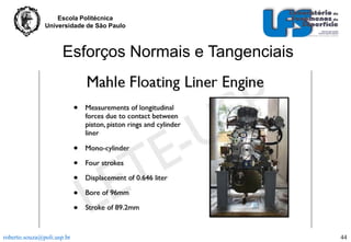 Escola Politécnica
Universidade de São Paulo

Esforços Normais e Tangenciais

roberto.souza@poli.usp.br

44

 