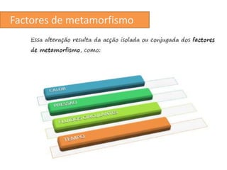 Factores de metamorfismo
 