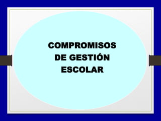 COMPROMISOS
DE GESTIÓN
ESCOLAR
 