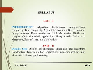 ppts foe design and analysis of algorithm | PDF