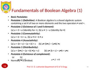 Comprehensive Introduction to Digital Circuits and Boolean Algebra | PPTX