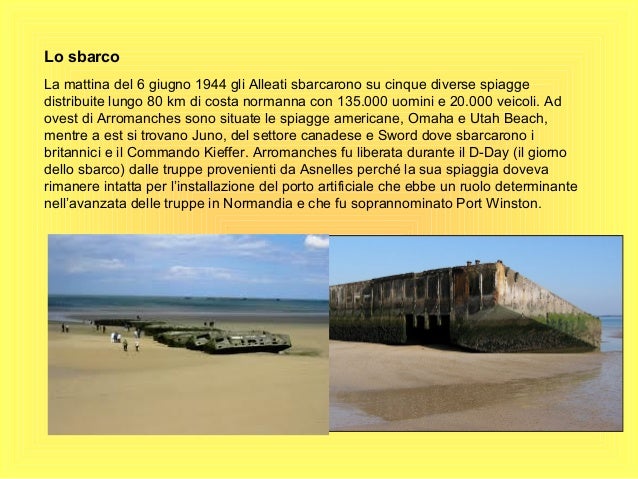 Dove Avvenne Lo Sbarco In Normandia Ppt sbarco in normandia