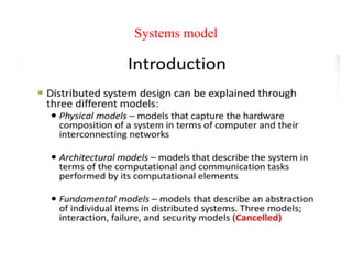 Systems model
 